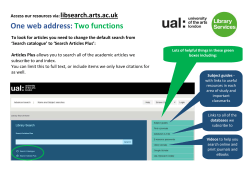 One web address: Two functions
