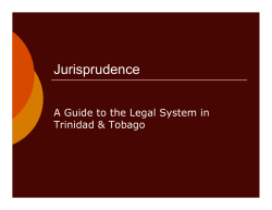 Jurisprudence in Trinidad and Tobago