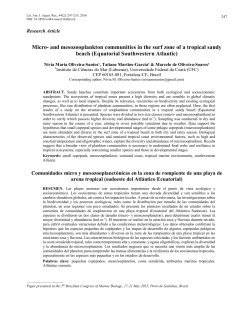 Micro- and mesozooplankton communities in the surf zone of a