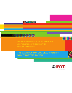 THE CAMPAIGN FOR CULTURAL DIVERSITY: WHY IT MATTERS