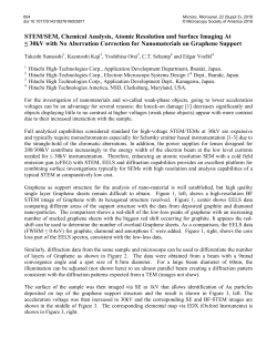 STEM/SEM, Chemical Analysis, Atomic