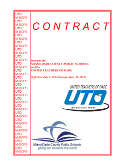 Contract - National Council on Teacher Quality
