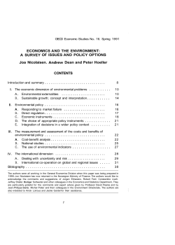 Economics and the Environment