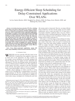 Energy-efficient sleep scheduling for delay