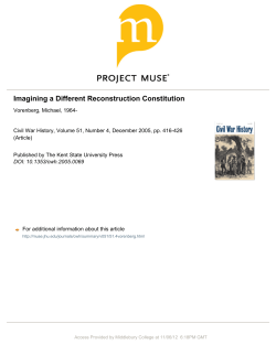 Imagining a Different Reconstruction Constitution