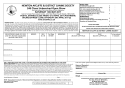 NEWTON AYCLIFFE AND DISTRICT CANINE SOCIETY