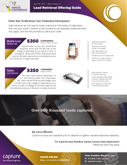 Lead Retrieval Offering Guide (New)