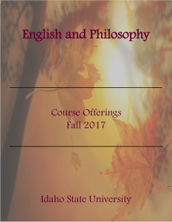Fall 2017 Courses - Idaho State University