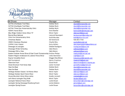 All Shows Manager Contact