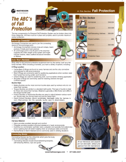 The ABC`s of Fall Protection