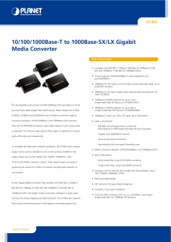 10/100/1000Base-T to 1000Base-SX/LX Gigabit Media Converter