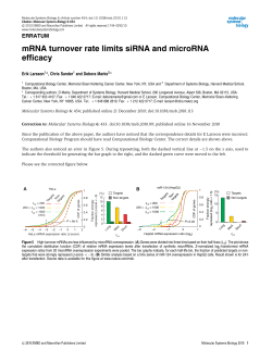mRNA turnover rate limits siRNA and microRNA efficacy