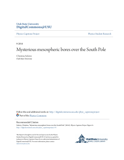 Mysterious mesospheric bores over the South Pole