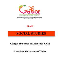social studies - Georgia Standards