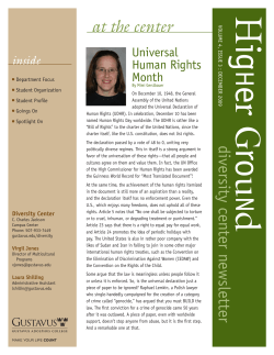 at the center - Gustavus Adolphus College