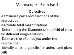 Microscope - Exercise 1 - Science Learning Center