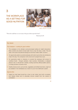 Business Case For Good Nutrition - Health Improvement Organization