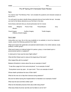 Pre AP Spring 2013 Semester Exam Review