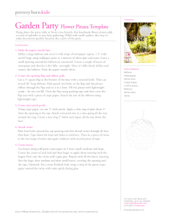 Garden Party Flower Pinata Template