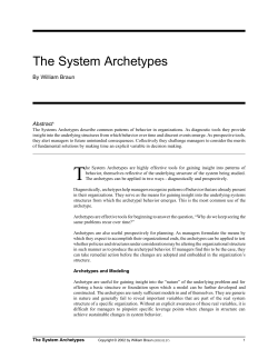 Braun, The System Archetypes
