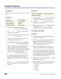 192 Chapter 6 Review. - District 196 e