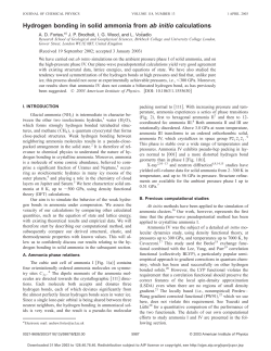 Hydrogen bonding in solid ammonia from ab initio calculations