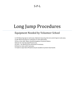 Long Jump Procedures