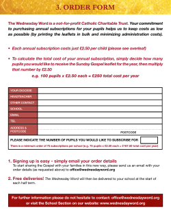3. order form - The Wednesday Word