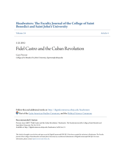 Fidel Castro and the Cuban Revolution