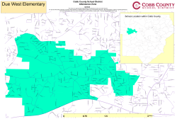 School Location within Cobb County 0 1.5 3 0.75
