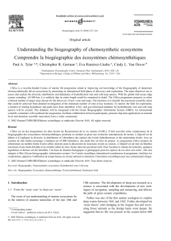 Understanding the biogeography of chemosynthetic ecosystems