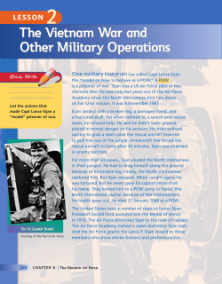LESSON 2 The Vietnam War and Other Military Operations The