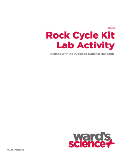 Rock Cycle Kit Lab Activity