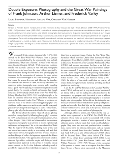 Double Exposure: Photography and the Great War Paintings of