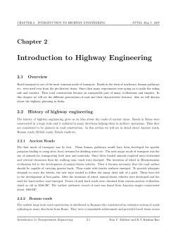 Introduction to Highway Engineering