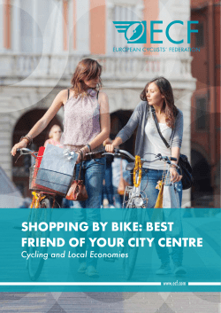 Shopping by bike: beSt friend of your city centre