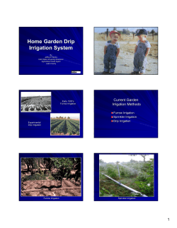 Home Garden Drip Irrigation System - Utah 4-H