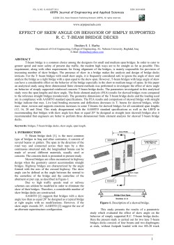 Effect of skew angle on behavior of simply