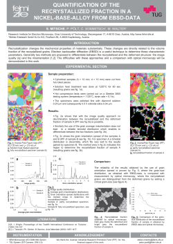 quantification of the recrystallized fraction in a nickel-base
