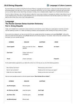 20.8 Dining Etiquette Language - Rocket Languages login to