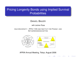 Pricing Longevity Bonds using Implied Survival