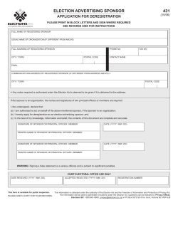 election advertising sponsor 431