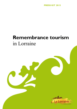 Remembrance tourism in Lorraine