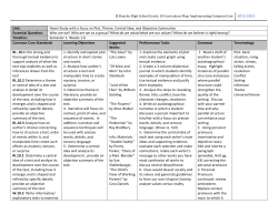 10th Curriculum Guide A - El Rancho Unified School District