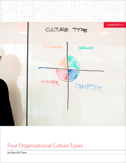 Four Organizational Culture Types