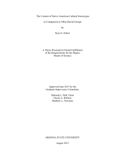 The Content of Native American Cultural Stereotypes in Comparison