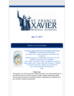 May 17, 2017 - Xavier Catholic Schools