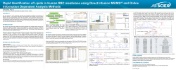 Rapid Identification of Lipids in Human RBC Membrane
