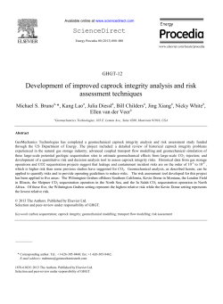 Development of improved caprock integrity analysis and risk