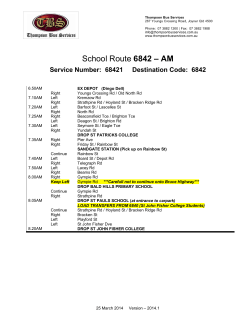 Run 6842 - Thompson Bus Services